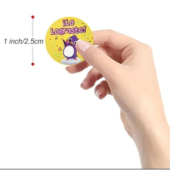 500pcs/roll Reward Stickers Spanish Encouragement Sticker Roll For Students Moti - Picture 3 of 5